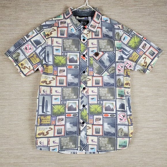 Hippytree Shirt Mens S Academia Country Western Cottagecore All Over Print - Picture 1 of 9